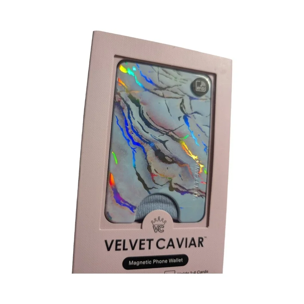 W8-N VELVET CAVIAR - Magnetic Phone Wallet - RFID Protection - Holo‎ Moonstone